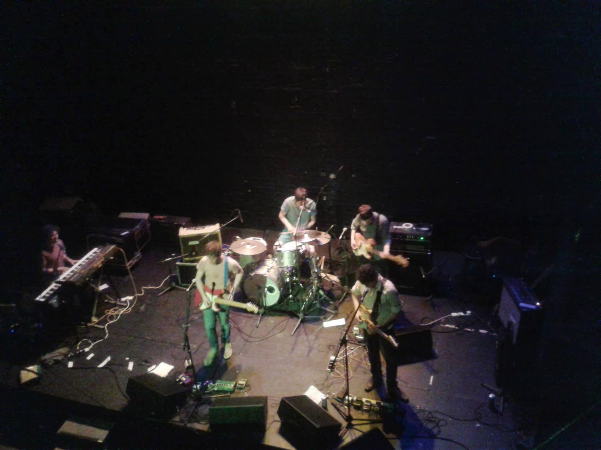 The view of O, Emperor! on stage, a band in cork