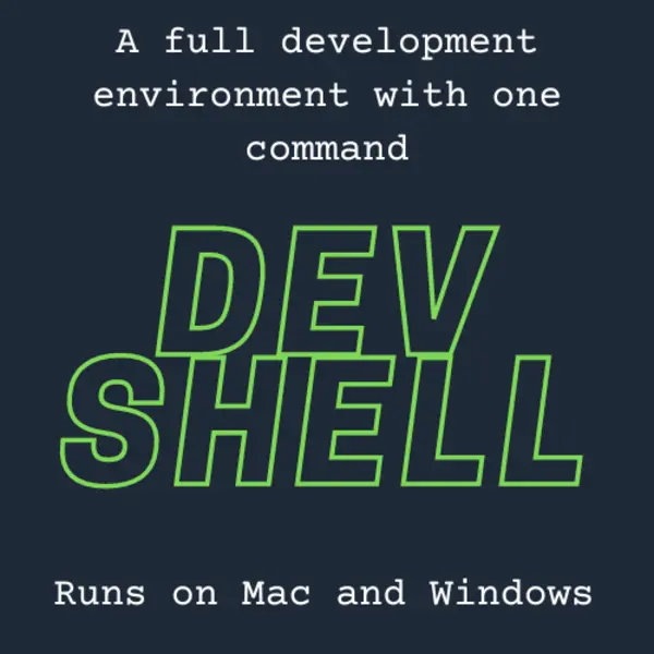 A screen shot of Universal Dev Shell setup scripts