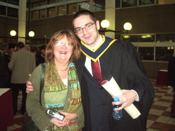 Me with my mom on my graduation