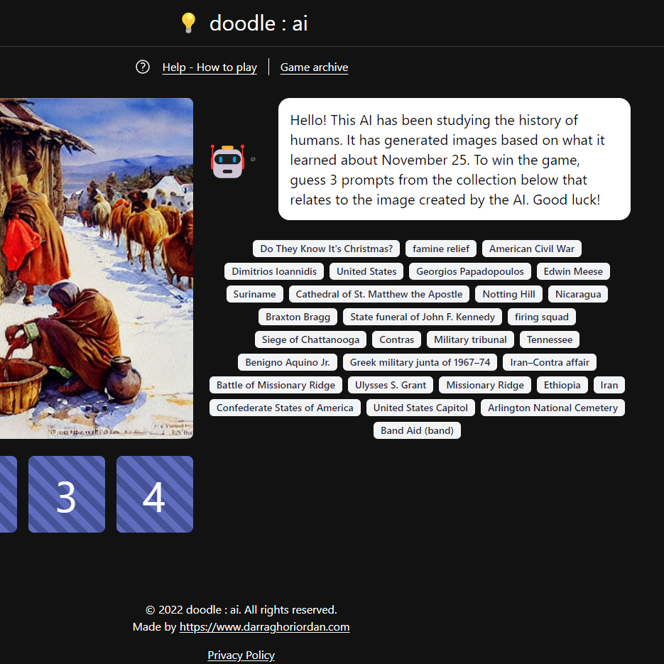 A screen shot of Doodle:ai