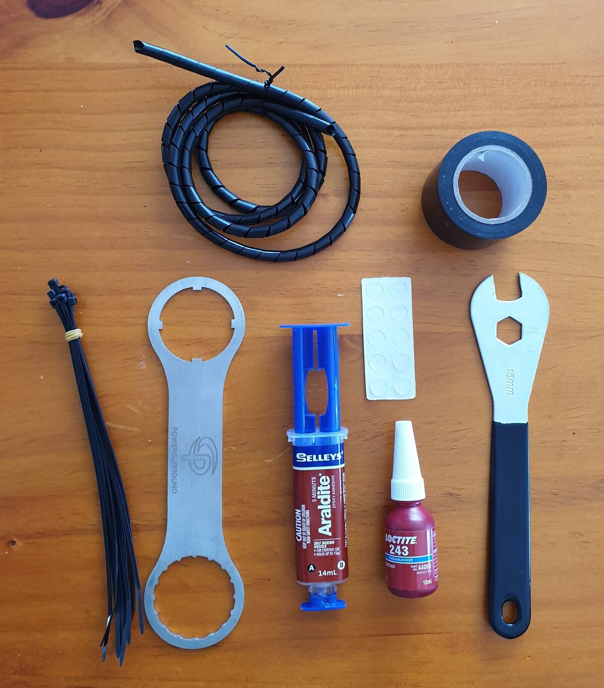 Some tools and consumables Tools and consumables
