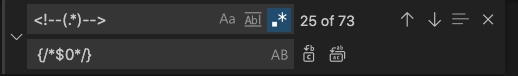 The vscode find popup The vscode find popup